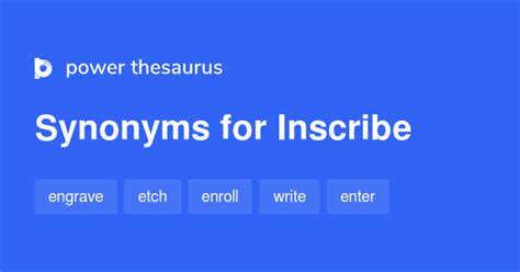 Inscribe synonyms .